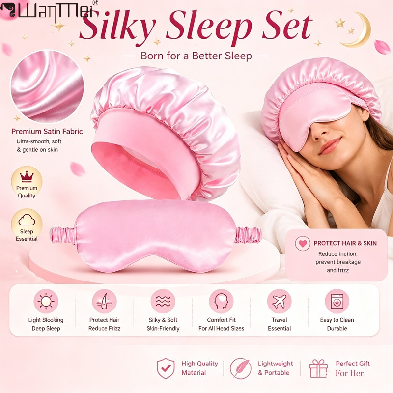 Hair Care Treatment - ﻿ Ensemble bonnet de nuit en