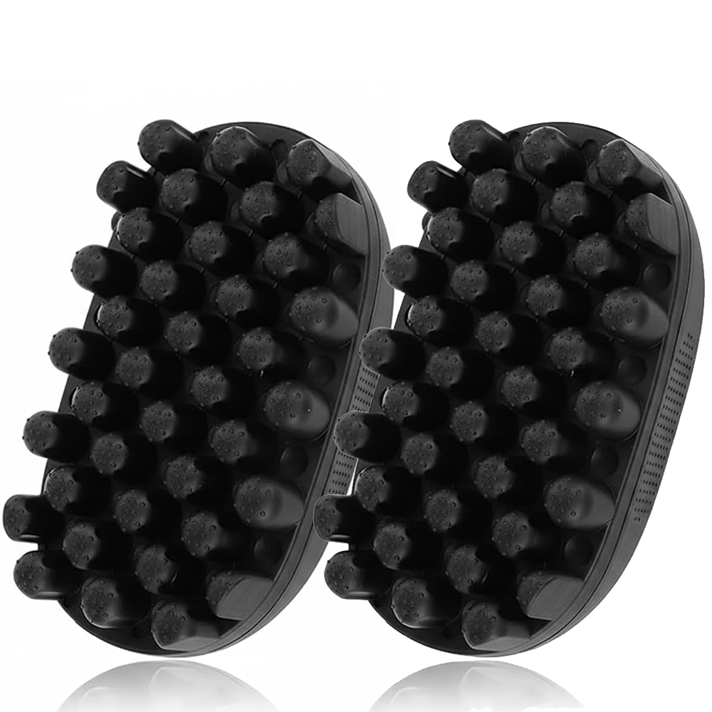 Afro Pick Comb - Brosse à cheveux en caoutchouc pour