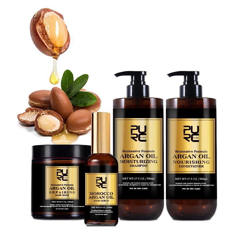 Hair Care Dupes - Shampoing à l'huile d'argan marocain, après-shampooing,