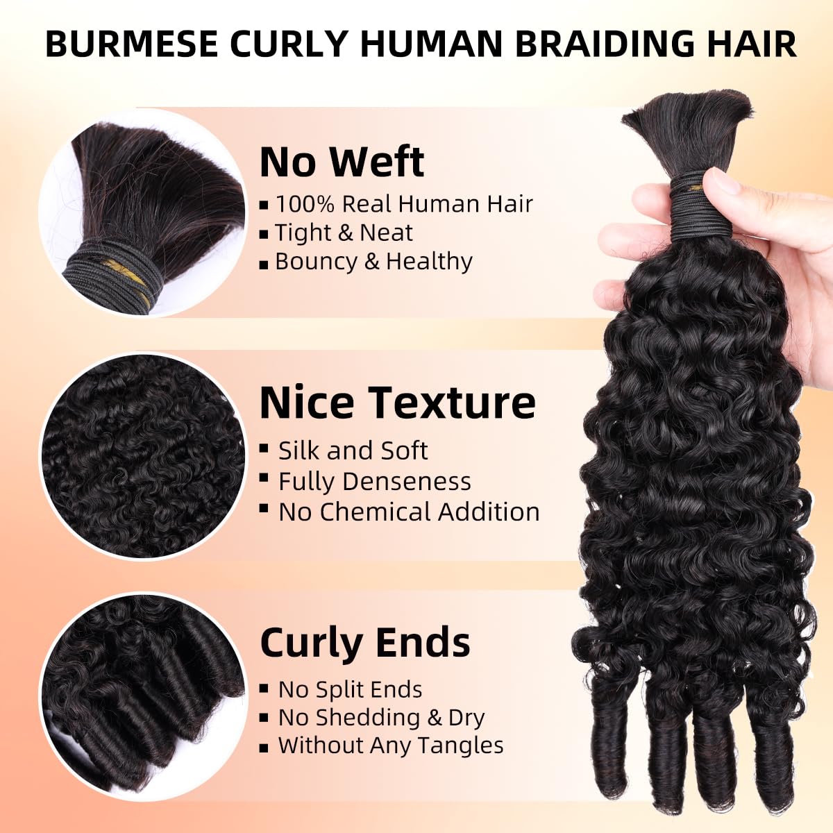 Cheveux humains à tresser 15A  - Hair Care Indian avis et prix