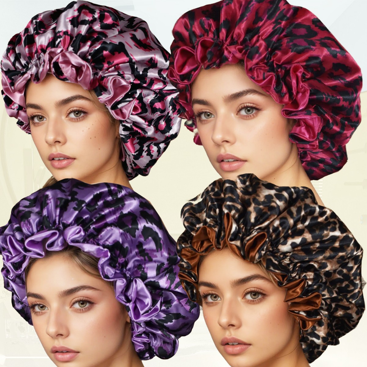 Bonnet de nuit en satin double - Hair Care Sunsilk avis et prix