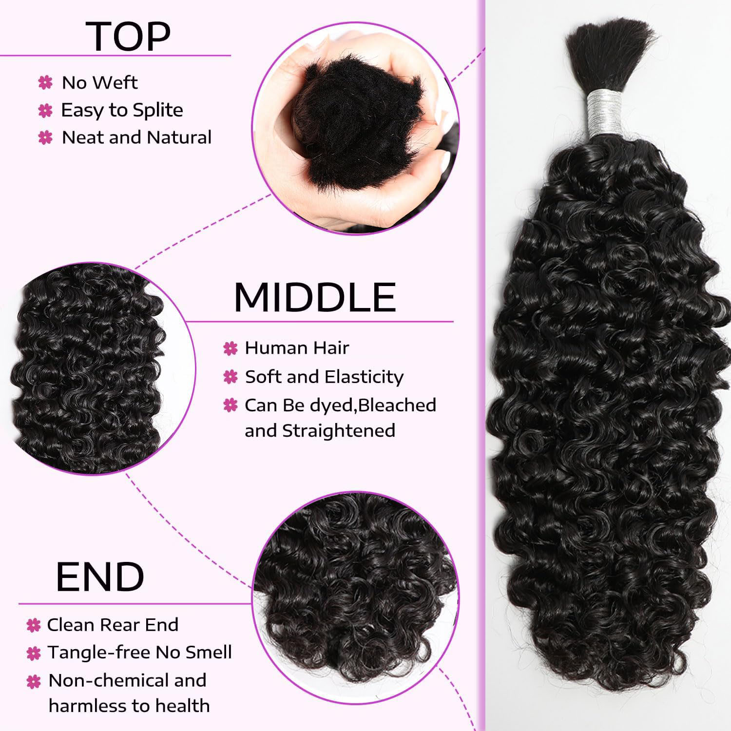 Cheveux humains 14A pour tress - Hair Care Indian avis et prix