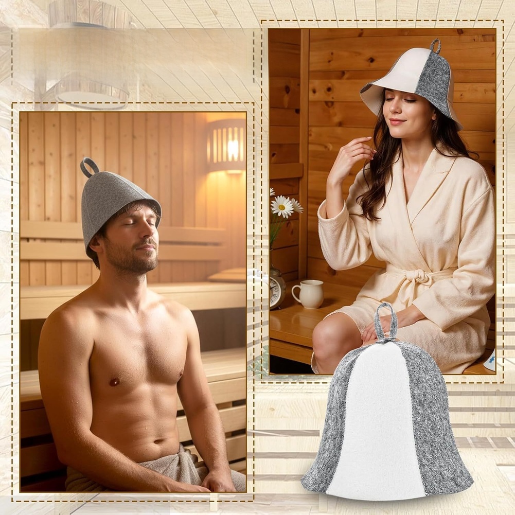 Chapeau de sauna gris pour la  - Hair Care Daily Routine avis et prix